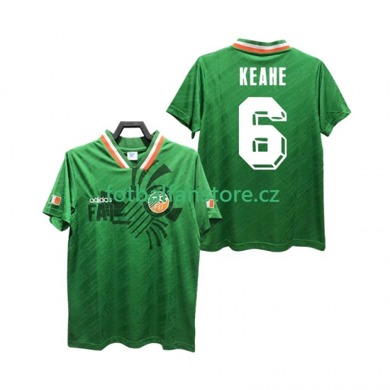 Muži Retro Domácí Dres Irsko KEAHE 6 1994 Krátký rukáv
