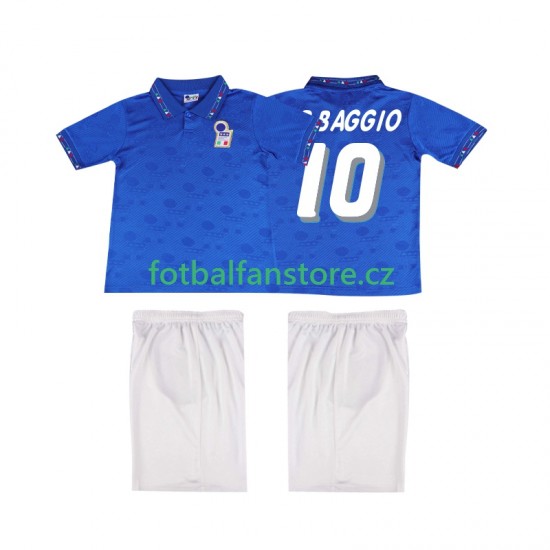 Dětský Retro Domácí Dres Itálie Roberto Baggio 10 1994 Krátký rukáv