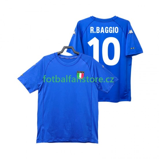 Muži Retro Domácí Dres Itálie Roberto Baggio 10 2000 Krátký rukáv