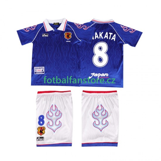 Dětský Retro Domácí Dres Japonsko NAKATA 8 1998 Krátký rukáv Dětský Retro Domácí Dres Japonsko NAKATA 8 1998 Krátký rukáv