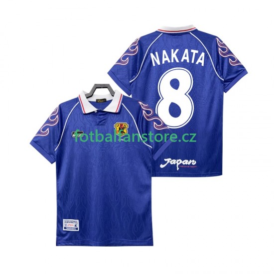 Muži Retro Domácí Dres Japonsko NAKATA 8 1998 Krátký rukáv Muži Retro Domácí Dres Japonsko NAKATA 8 1998 Krátký rukáv