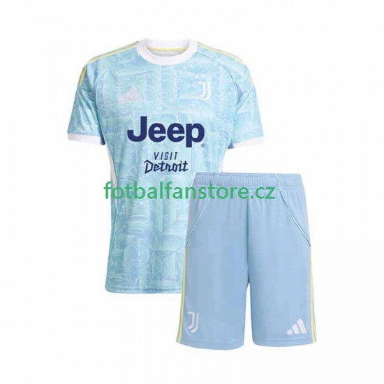 Dětský Venkovní Dres Juventus 2025-2026 Krátký rukáv