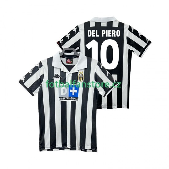 Muži Retro Domácí Dres Juventus DEL PIERO 10 1999 2000 Krátký rukáv Muži Retro Domácí Dres Juventus DEL PIERO 10 1999 2000 Krátký rukáv