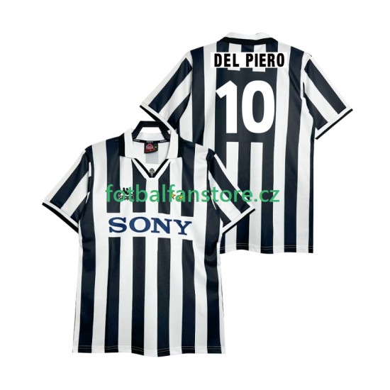 Muži Retro Domácí Dres Juventus DEL PIERO 10 1995 1996 Krátký rukáv