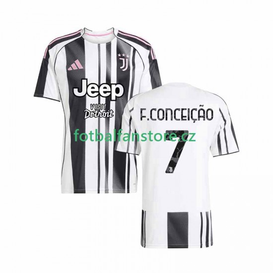 Muži Domácí Dres Juventus Francisco Conceicao 7 2025-2026 Krátký rukáv