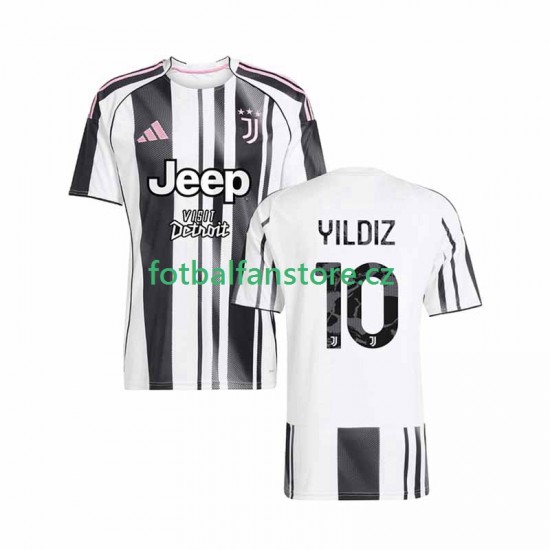 Muži Domácí Dres Juventus Kenan Yildiz 10 2025-2026 Krátký rukáv Muži Domácí Dres Juventus Kenan Yildiz 10 2025-2026 Krátký rukáv
