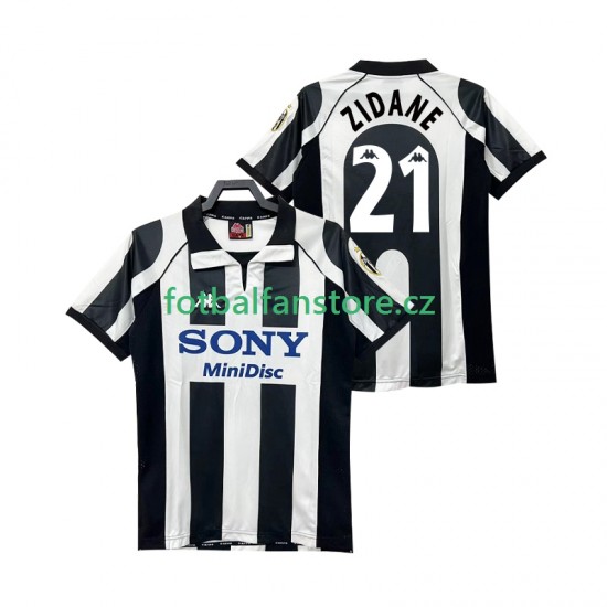 Muži Retro Domácí Dres Juventus ZIDANE 21 1997 1998 Krátký rukáv