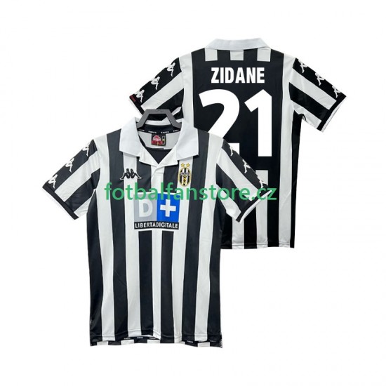 Muži Retro Domácí Dres Juventus ZIDANE 21 1999 2000 Krátký rukáv