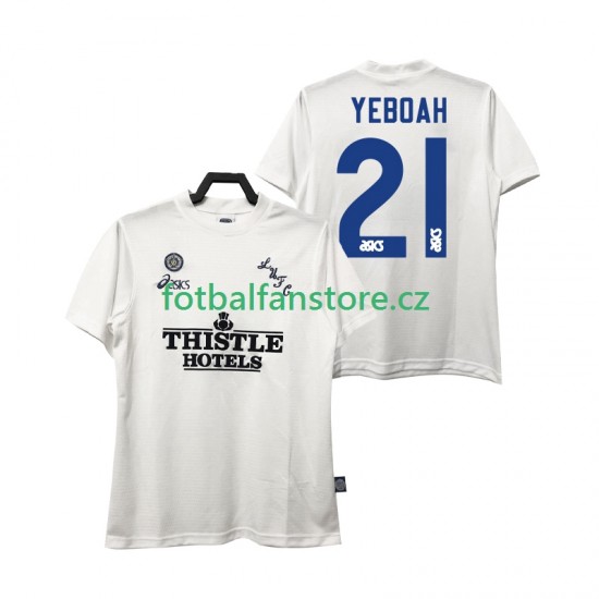 Muži Retro Domácí Dres Leeds United YEBOAH 21 1995 1996 Krátký rukáv Muži Retro Domácí Dres Leeds United YEBOAH 21 1995 1996 Krátký rukáv