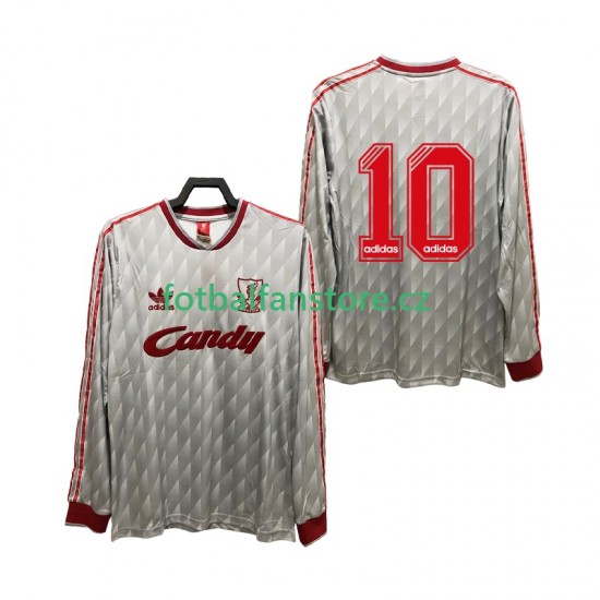 Muži Retro Venkovní Dres Liverpool 10 1989 1991 Dlouhými Rukávy Muži Retro Venkovní Dres Liverpool 10 1989 1991 Dlouhými Rukávy