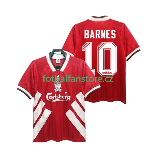 Muži Retro Domácí Dres Liverpool BARNES 10 1993 1995 Krátký rukáv