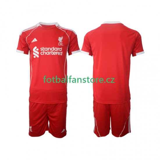 Dětský Domácí Dres Liverpool 2025-2026 Krátký rukáv