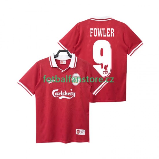 Muži Retro Domácí Dres Liverpool FOWLER 9 1996 1998 Krátký rukáv