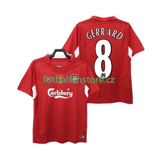 Muži Retro Domácí Dres Liverpool GERRARD 8 2004 2005 Krátký rukáv Muži Retro Domácí Dres Liverpool GERRARD 8 2004 2005 Krátký rukáv