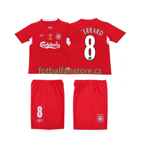 Muži Retro Domácí Dres Liverpool GERRARD 8 LWP 2004 2005 Krátký rukáv Muži Retro Domácí Dres Liverpool GERRARD 8 LWP 2004 2005 Krátký rukáv