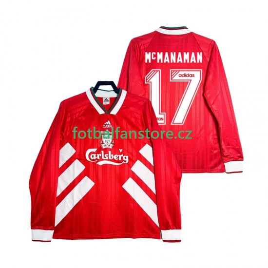 Muži Retro Domácí Dres Liverpool MCMANAMAN 17 1993 1995 Dlouhými Rukávy