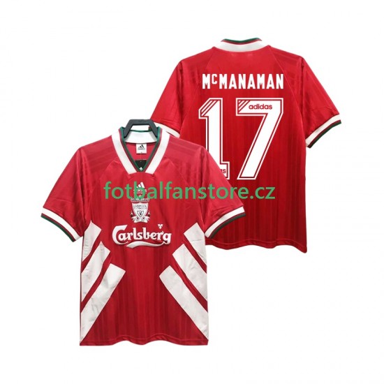 Muži Retro Domácí Dres Liverpool MCMANAMAN 17 1993 1995 Krátký rukáv