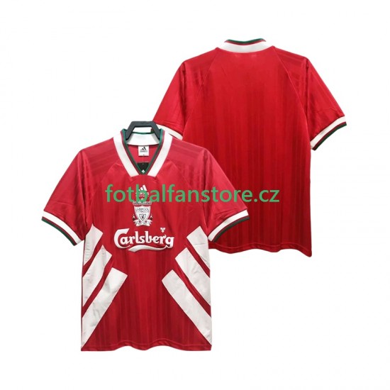 Muži Retro Domácí Dres Liverpool 1993 1995 Krátký rukáv Muži Retro Domácí Dres Liverpool 1993 1995 Krátký rukáv