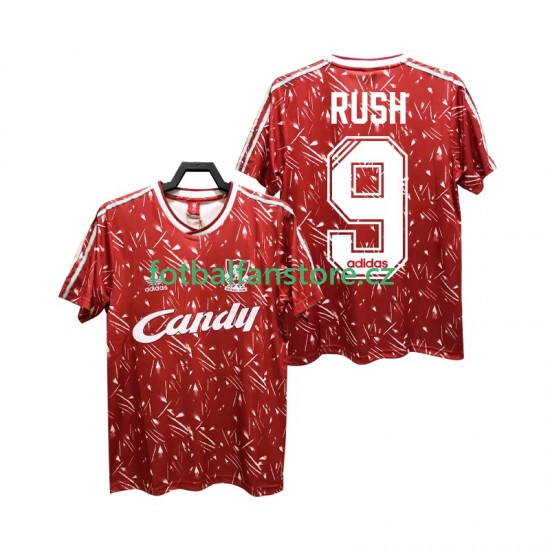 Muži Retro Domácí Dres Liverpool Rush 9 1989 1991 Krátký rukáv