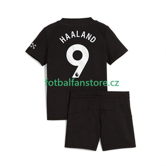 Dětský Venkovní Dres Manchester City Erling Haaland 9 2025-2026 Krátký rukáv