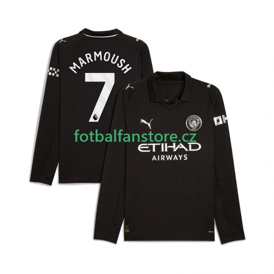 Muži Venkovní Dres Manchester City Omar Marmoush 7 2025-2026 Dlouhými Rukávy Muži Venkovní Dres Manchester City Omar Marmoush 7 2025-2026 Dlouhými Rukávy