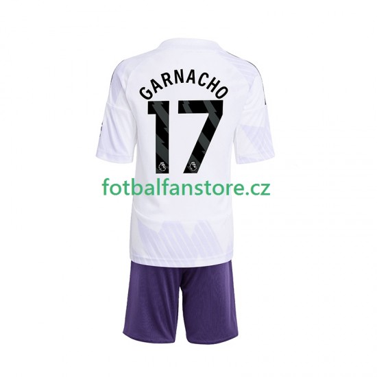 Dětský Venkovní Dres Manchester United Alejandro Garnacho 17 2025-2026 Krátký rukáv