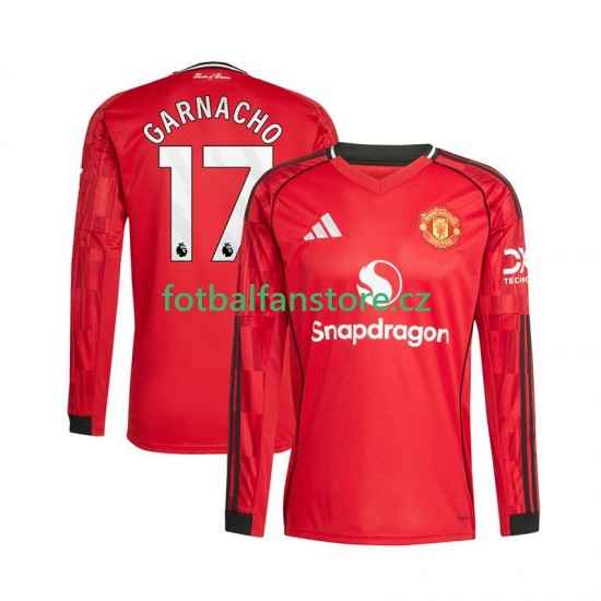 Muži Domácí Dres Manchester United Alejandro Garnacho 17 2025-2026 Dlouhými Rukávy