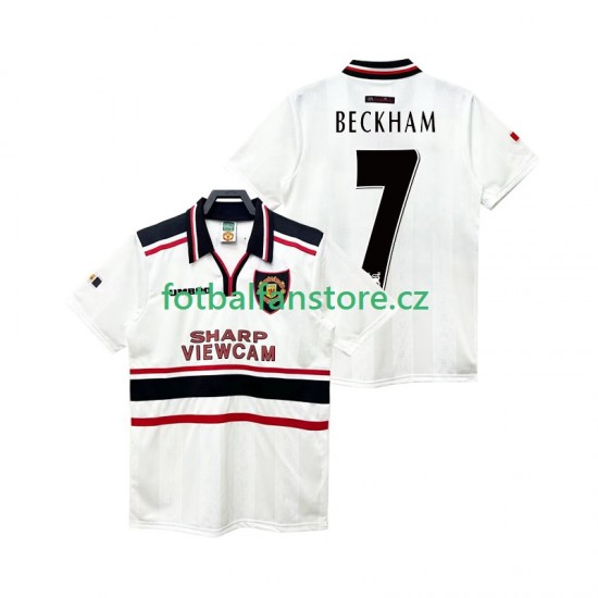 Muži Retro Venkovní Dres Manchester United Beckham 7 1998 1999 Krátký rukáv