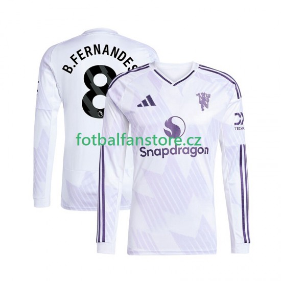 Muži Venkovní Dres Manchester United Bruno Fernandes 8 2025-2026 Dlouhými Rukávy Muži Venkovní Dres Manchester United Bruno Fernandes 8 2025-2026 Dlouhými Rukávy