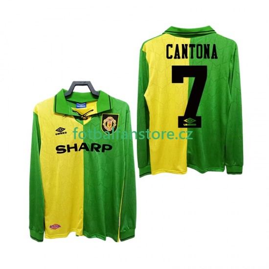 Muži Retro Venkovní Dres Manchester United CANTONA 7 1992 1994 Dlouhými Rukávy