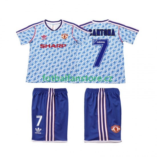 Dětský Retro Venkovní Dres Manchester United CANTONA 7 1990 1992 Krátký rukáv