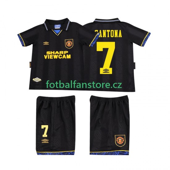 Dětský Retro Venkovní Dres Manchester United CONTONA 7 1993 1994 Krátký rukáv