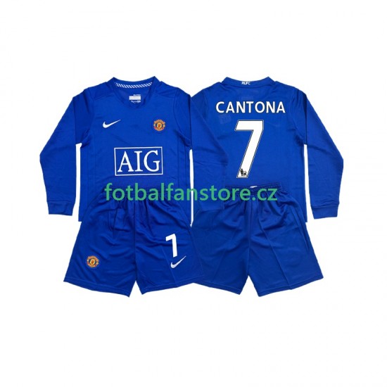 Dětský Retro Alternativní Dres Manchester United CONTONA 7 2008 2009 Dlouhými Rukávy