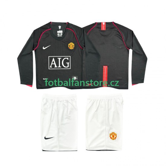 Dětský Retro Venkovní Dres Manchester United 2007 2008 Dlouhými Rukávy