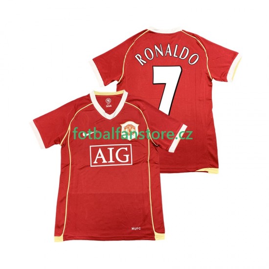 Muži Retro Domácí Dres Manchester United Cristiano Ronaldo 7 2006 2007 Krátký rukáv