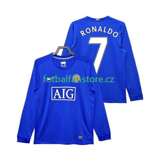 Muži Retro Alternativní Dres Manchester United Cristiano Ronaldo 7 2008 2009 Dlouhými Rukávy Muži Retro Alternativní Dres Manchester United Cristiano Ronaldo 7 2008 2009 Dlouhými Rukávy
