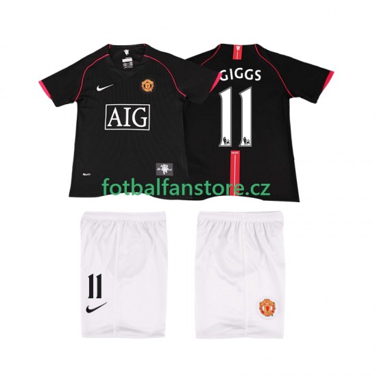 Dětský Retro Venkovní Dres Manchester United GIGGS 11 2007 2008 Krátký rukáv