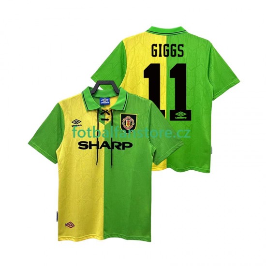 Muži Retro Venkovní Dres Manchester United GIGGS 11 1992 1994 Krátký rukáv