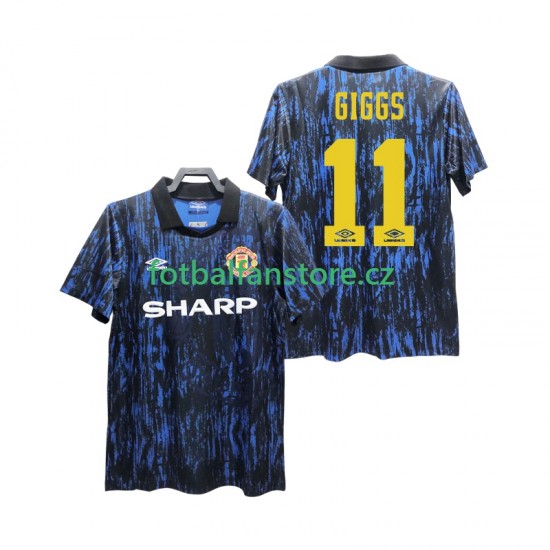 Muži Retro Domácí Dres Manchester United GIGGS 11 1993 Krátký rukáv