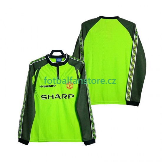 Muži Brankářský Retro Domácí Dres Manchester United 1998 2000 Dlouhými Rukávy