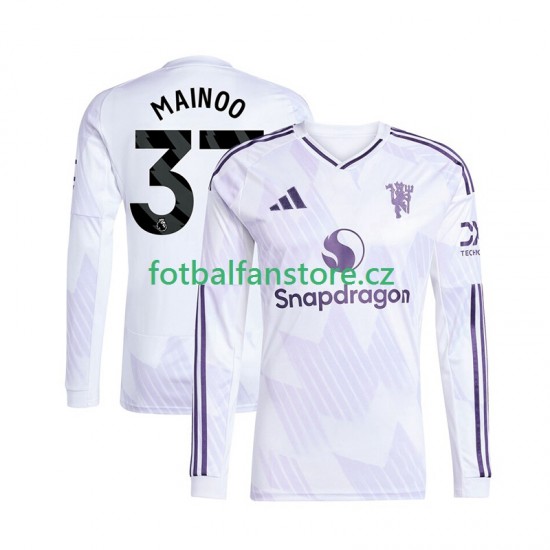 Muži Venkovní Dres Manchester United Kobbie Mainoo 37 2025-2026 Dlouhými Rukávy Muži Venkovní Dres Manchester United Kobbie Mainoo 37 2025-2026 Dlouhými Rukávy