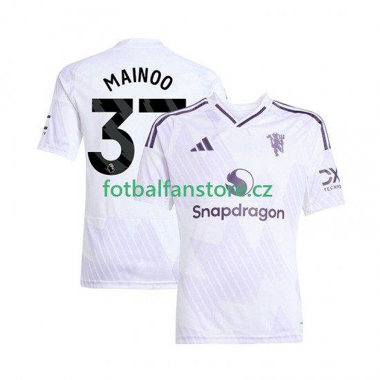Muži Venkovní Dres Manchester United Kobbie Mainoo 37 2025-2026 Krátký rukáv Muži Venkovní Dres Manchester United Kobbie Mainoo 37 2025-2026 Krátký rukáv