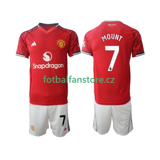 Dětský Domácí Dres Manchester United Mason Mount 7 2025-2026 Krátký rukáv