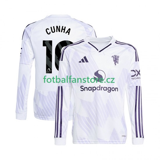 Muži Venkovní Dres Manchester United Matheus Cunha 10 2025-2026 Dlouhými Rukávy