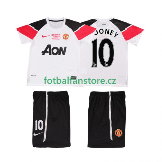 Dětský Retro Alternativní Dres Manchester United ROONEY 10 Champions League 2011 2012 Krátký rukáv