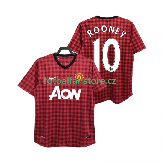 Muži Retro Domácí Dres Manchester United ROONEY 10 2012 2013 Krátký rukáv