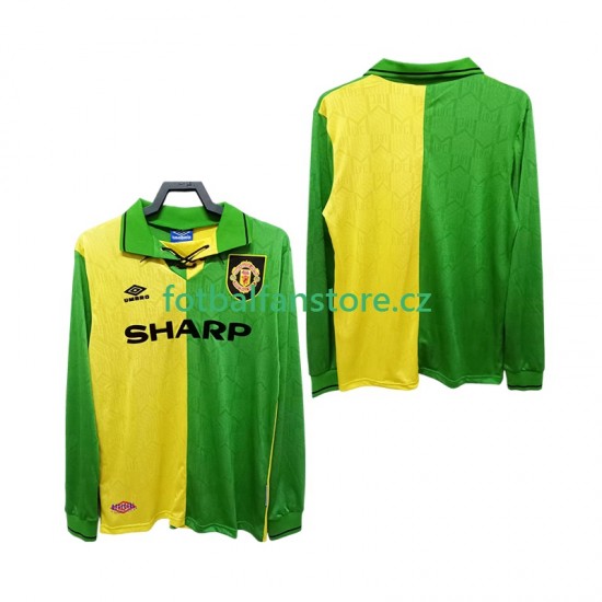 Muži Retro Venkovní Dres Manchester United 1992 1994 Dlouhými Rukávy
