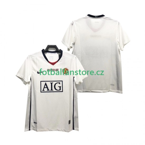 Muži Retro Venkovní Dres Manchester United Champions League 2008 2009 Krátký rukáv