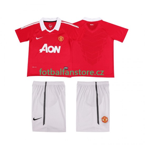 Dětský Retro Domácí Dres Manchester United 2010 2011 Krátký rukáv