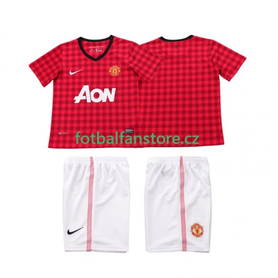 Dětský Retro Domácí Dres Manchester United 2012 2013 Krátký rukáv